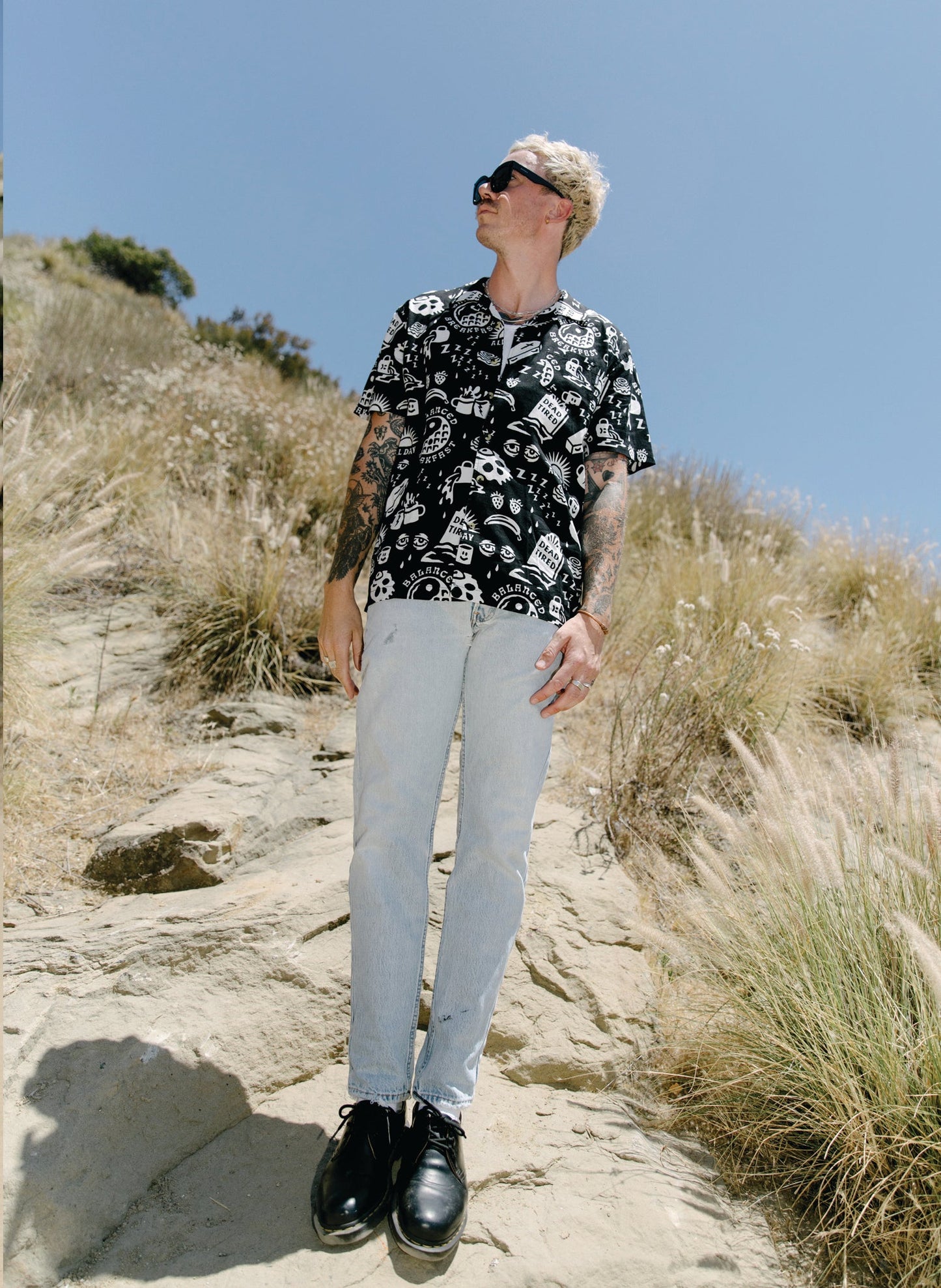 Dead Tired Button-Up